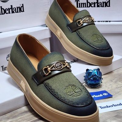 Timberland Textured Leather Bit Loafers Olive, Dark Brown, Black