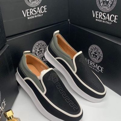 Versace Men’s Suede Loafers