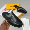 Fendi Men’s Black Luxury Half-Shoe Slip-Ons