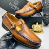 Gianfranco Butteri Brown Leather Monk Strap Shoes