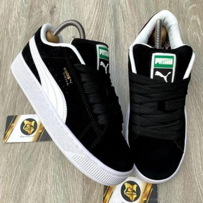 Puma Suede XL Black White Trainers