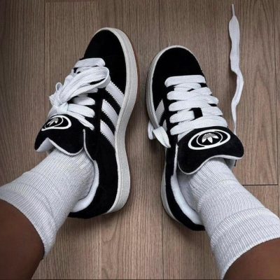 Adidas Campus 00s Sneakers Black Brown Cloud White Suede