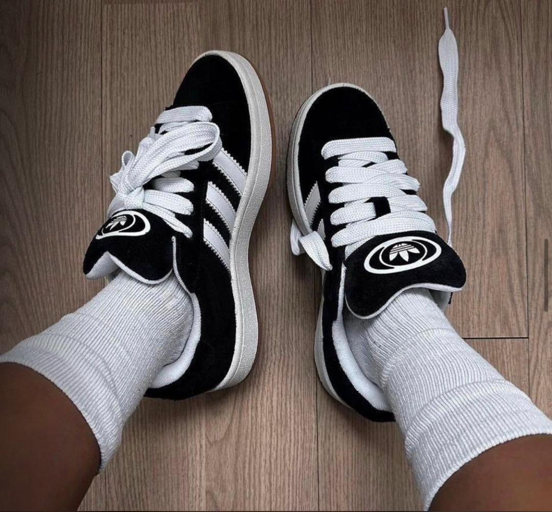 Adidas Campus 00s Sneakers Black Brown Cloud White Suede