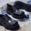 Balenciaga Derby Shoes Black Patent Chunky Sole