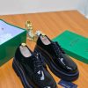 Bottega Veneta Lace Up Shoes Glossy Leather Double Sole Corporate