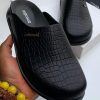 Desaudage Luxury Half Shoes Black Textured Leather Formal