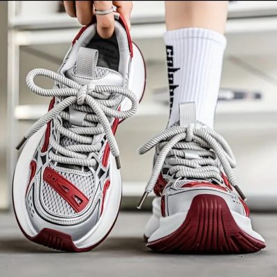 Gulicx Chunky Sneakers White Blue Unisex Design