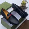 Gucci Leather Loafers Blue Black