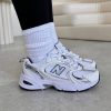 New Balance 530 White Silver Navy Retro Runner Sneakers