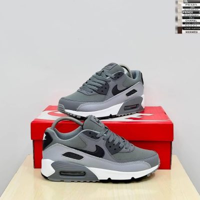 Nike Air Max 90 Anthracite Dark Grey Sneakers Mesh Leather