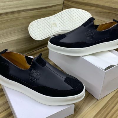 Timberland Slip-On Sneakers Brown Leather Casual Trainers