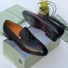 Richwanaz Two-Tone Leather Tassel Brogue Loafers