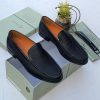 Richwanaz Italian Leather Woven Loafers