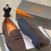 OGGI Dark Brown Suede Penny Loafers