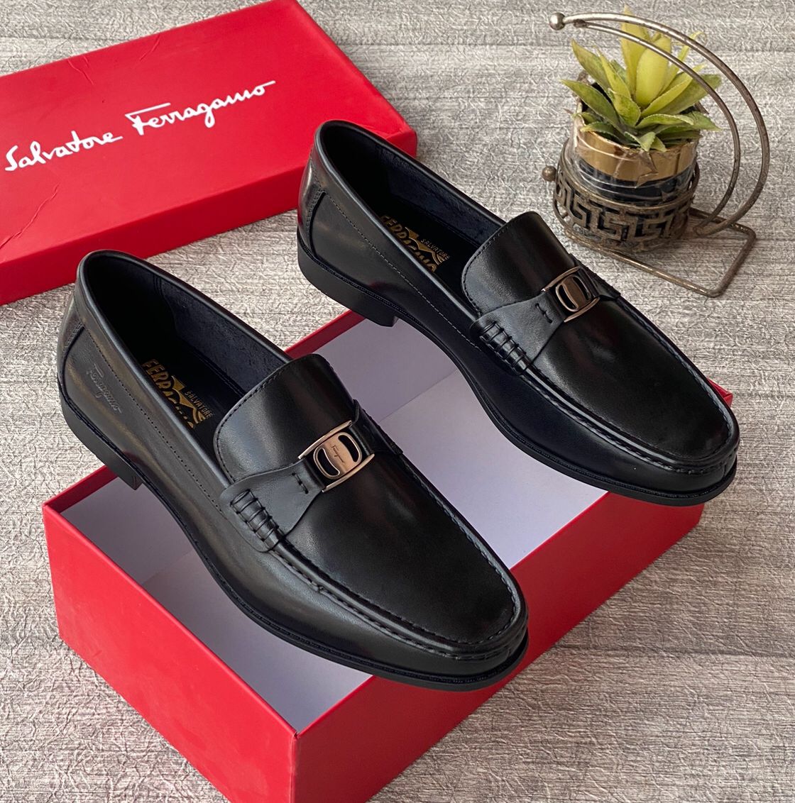 Salvatore Ferragamo Gancini Loafers