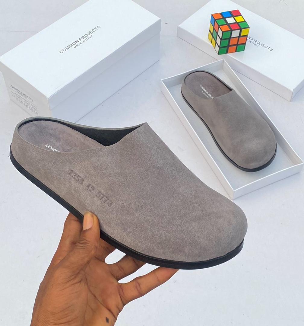 Common Projects Suede Clogs